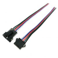 Conector JST SM 5P 2,54 mm cu fire masculin + feminin - 200 mm