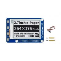 Waveshare 2,7" 264 x 176 e-paper display HAT - negru, alb