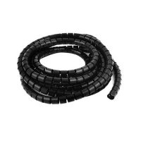 Protecție spiralată pentru cabluri - negru, 10 metri