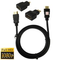 Cablu HDMI / Mini HDMI / micro HDMI (FullHD) - 1,5m - Negru