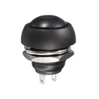Comutator etanș - Negru, 12 mm