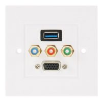 Conector panou USB 3.0 + 3 x RCA + VGA - Feminin