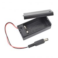 Cutie pentru baterii 9V cu capac și comutator ON/OFF + conector DC 2,1 mm