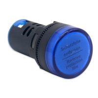 Lumina LED de semnalizare 22 mm AC/DC 24V - Albastră