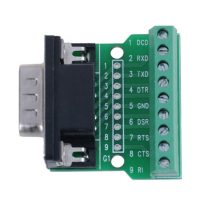 D-Sub DE-9 masculin cu șuruburi de blocare RS232 adaptor pe bornă