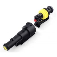 Conector auto AC/DC, kit, impermeabil, masculin + feminin - 1 pin