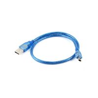 Cablu USB 2.0 A, USB B mini - Albastru, 30 cm