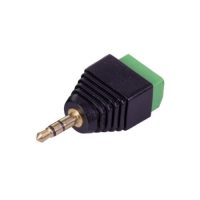 Adaptor jack 3.5 mm la terminal cu 3 pini - Masculin