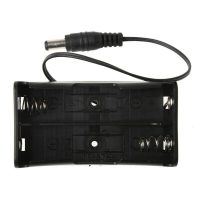 Cutie pentru două baterii 18650 cu conector DC - 5,5 x 2,1 mm