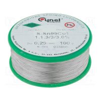 Săță fără plumb - 100 grame, Sn99,3Cu0,7