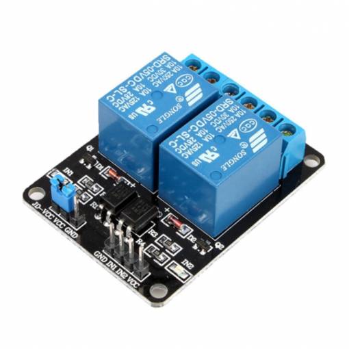 Foto - Modul releu 2-canale - 5VDC 5A