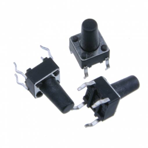 Foto - Micro switch - Buton - 6 x 6 x 10 mm
