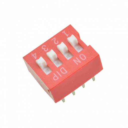 Foto - Comutator DIP - 2,54 mm; 4 poziții