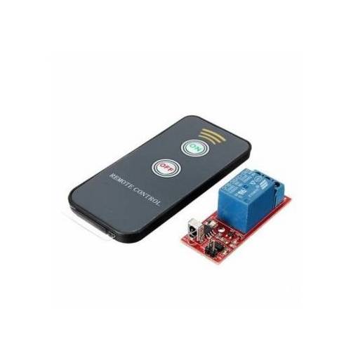 Foto - Releu comandat de la distanță cu telecomandă - 12V (IR, 49VAC 5A/30VDC 5A)