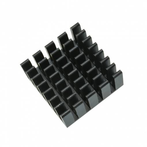 Foto - Răcitor din aluminiu - negru, 20 x 20 x 10 mm