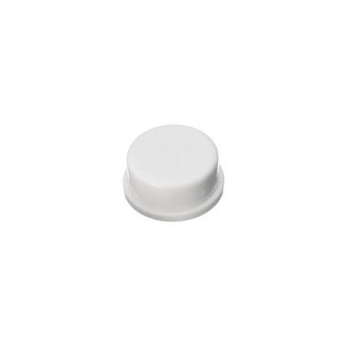 Foto - Buton pentru mikroswitch - Alb, 12 x 12 x 7,3 mm
