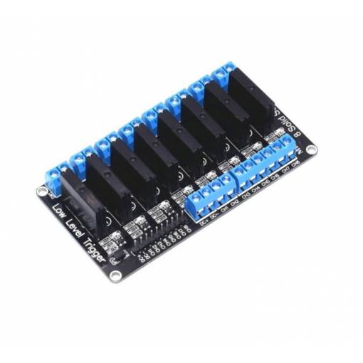 Foto - Modul releu SSR Low level - 8 canale 5V DC