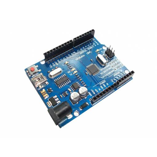 Foto - Clone Arduino UNO R3 ATmega328P CH340 mini USB