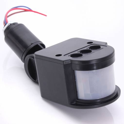 Foto - Senzor PIR DC 12V 12 m 140° în carcasă