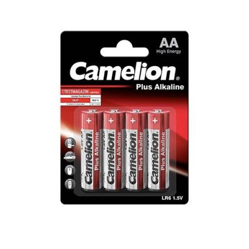 Foto - Baterie AA alcalină Camelion - 4 bucăți