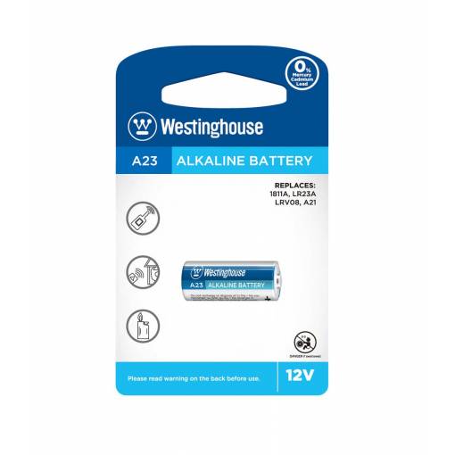 Foto - Baterie alcalină A23 Westinghouse - 12V (1811A, LR23A, LRV08, A21)