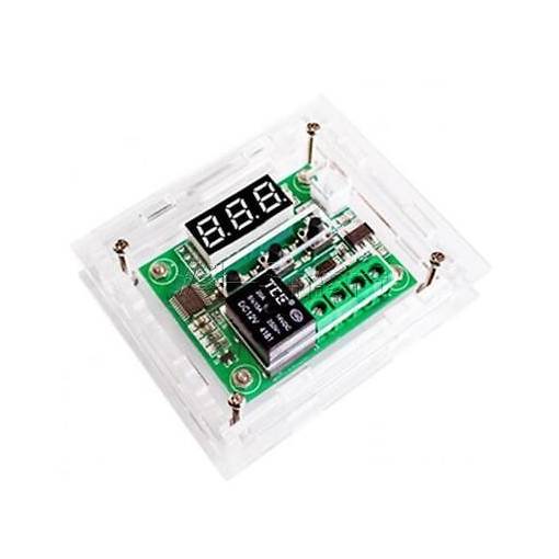 Foto - Carcasa acrilică transparentă pentru modul de regulator digital de temperatură XH W1209