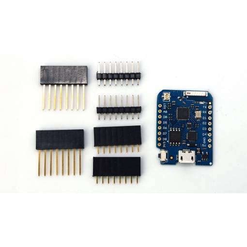 Foto - WeMos D1 Mini Pro cu conector pentru antenă externă