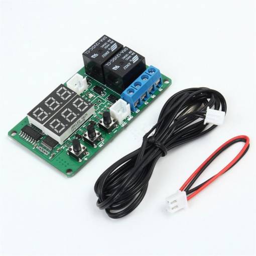 Foto - Regulator de temperatură, termostat cu releu dublu 12V