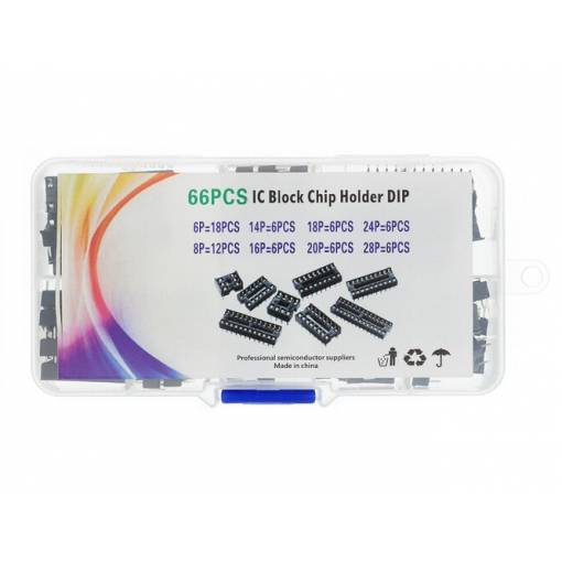 Foto - Set de adaptor DIP IC 6 - 28 pini - 66 bucăți