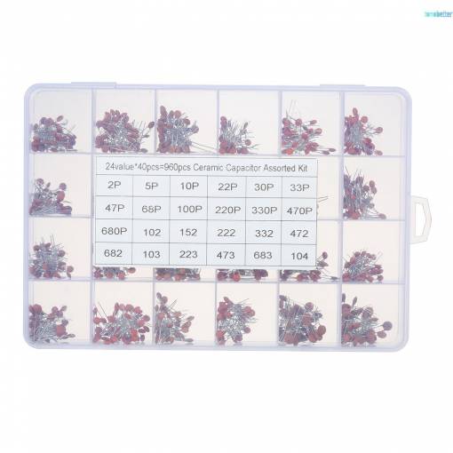 Foto - Set de condensatori ceramici 0,1uF - 100nF - 960 bucăți