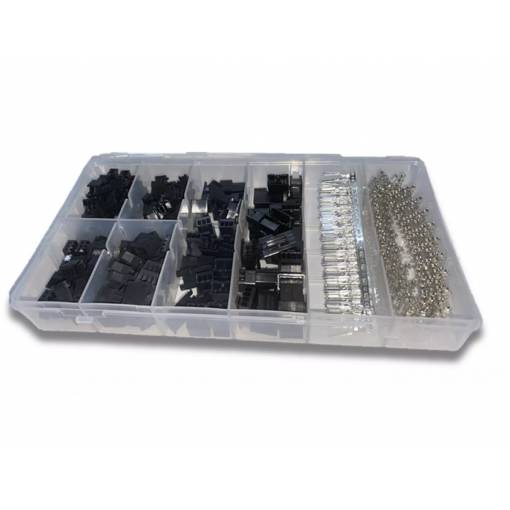 Foto - Set de conectori SM 2,54 mm femeie + bărbat 2, 3, 4 pini - 480 bucăți