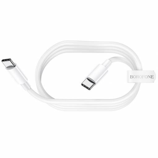 Foto - Cablul de încărcare Borofone USB-C pe USB-C 60W - 1 metru