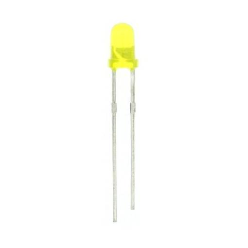 Foto - LED diodă - Galbenă, 3 mm
