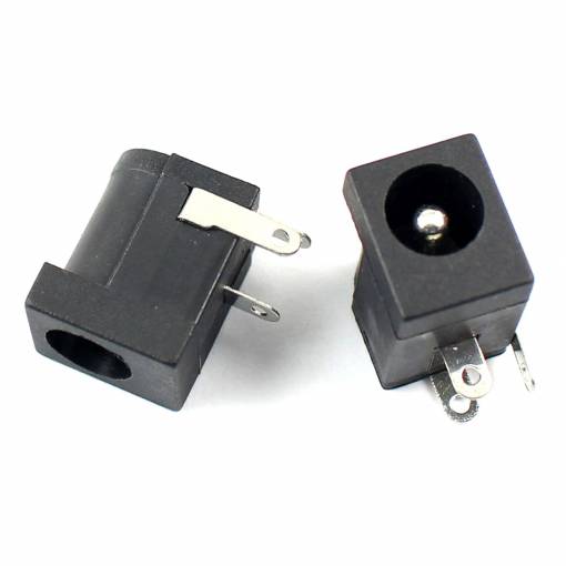Foto - Conector de alimentare DC femelă pentru PCB - 5,5/2,1 mm