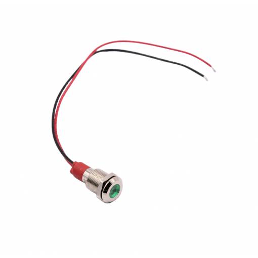Foto - Indicator LED luminos - Verde, 10 - 24V, 10 mm