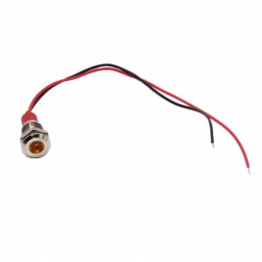 Foto - Indicator LED luminos - Galben, 10 - 24V, 10 mm