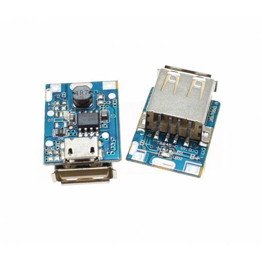Foto - Modul de alimentare step-up 5V + încărcător pentru baterii Li-Ion