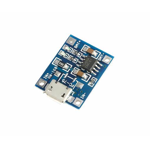 Foto - Încărcător micro USB TP4056 pentru baterii Li-Ion
