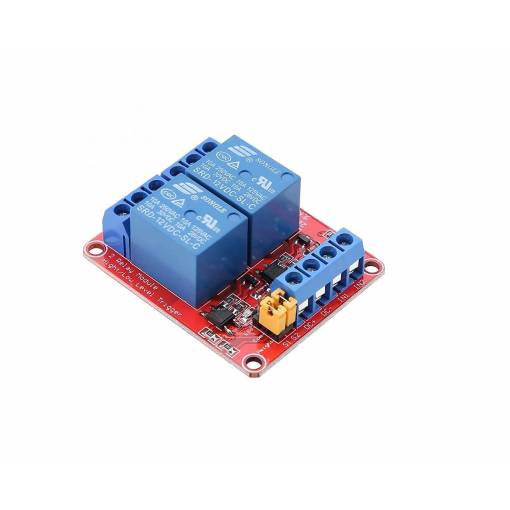 Foto - Modul releu DC 12V - 2 canale cu comutator de nivel