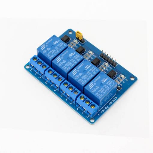 Foto - Modul rele 4 canale 24V DC cu separație optică