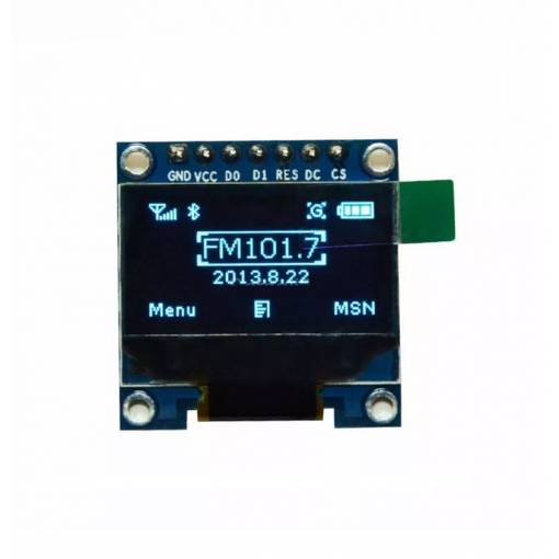 Foto - OLED display 0,96" SPI - Albastru, 7 pini