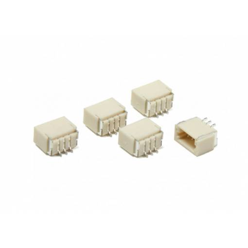 Foto - Conector JST SH 1,0 mm 3 pini pe placa de circuit - Drept
