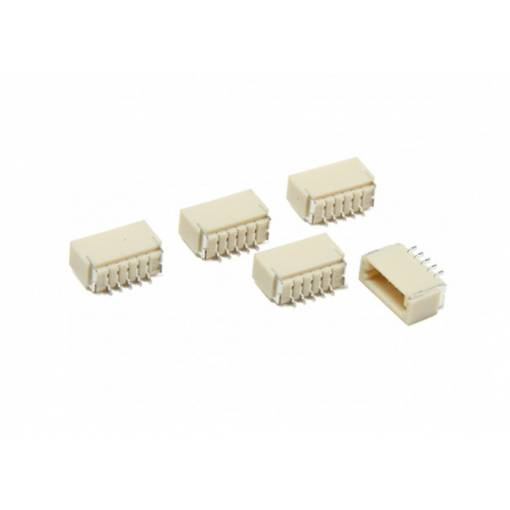 Foto - Conector JST SH 1,0 mm 5 pini pe placa de circuit - Drept