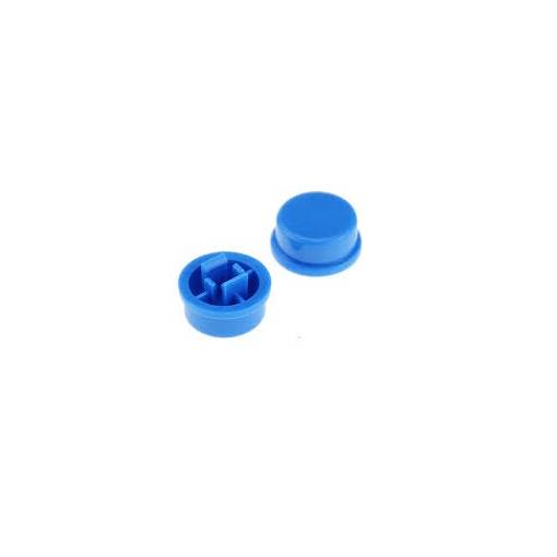 Foto - Buton pentru microcomutator - Albastru, 6 x 6 x 7,3 mm