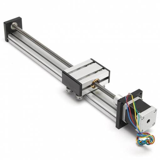 Foto - Acționare liniară CNC cu motor pas cu pas T8x8 - 300 mm