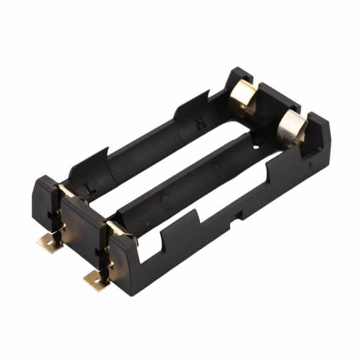Foto - Cutie pentru două baterii 18650 DPS SMD - 1 bucată