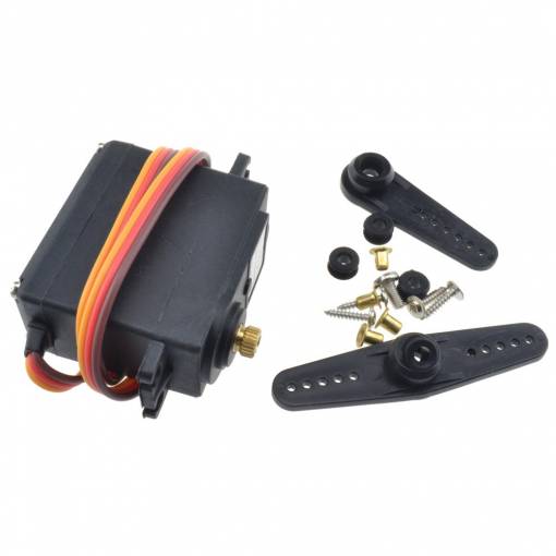 Foto - Servo MG996R (MG996) cu angrenaj din plastic 13kg 180°