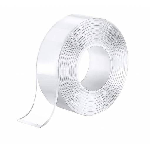 Foto - Bandă dublu adezivă NANO 1 mm - Transparentă