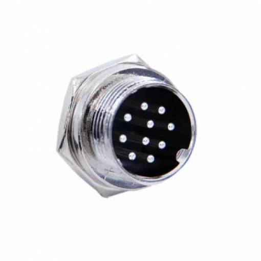 Foto - Conector 16 mm GX16 - 10 pini - Masculin pentru panou