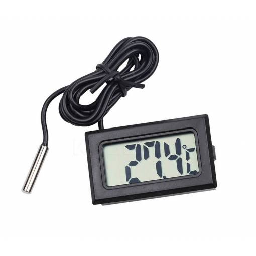 Foto - Termometru LCD pentru acvariu - Negru